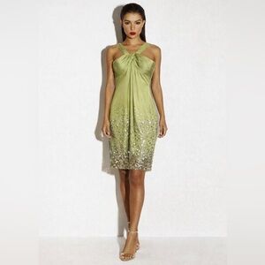 BCBGMaxAzria Lime Green Cocktail Dress 🍋🟩